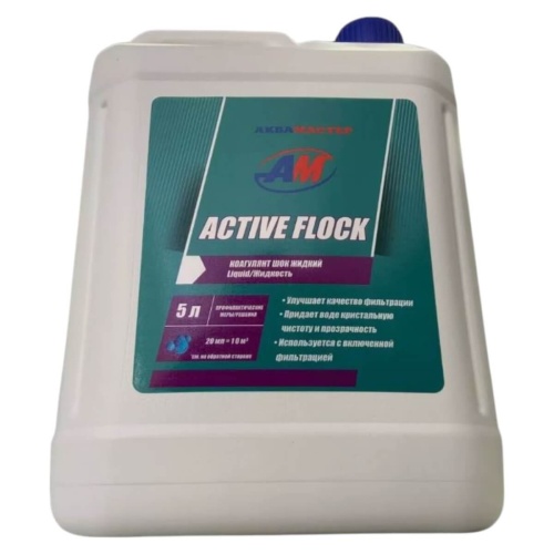 Коагулянт шок жидкий 5л Аквамастер ACTIVE FLOCK (074241)